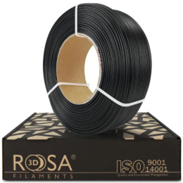 ROSA 3D Filaments PCTG+10GF Refill 1,75mm 1kg Czarny Black