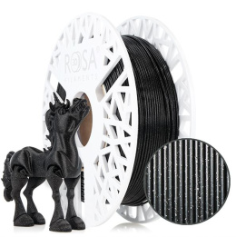 ROSA 3D Filaments PLA Galaxy 1,75mm 0,5kg Czarny Brokatowy Black