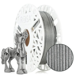 ROSA 3D Filaments PLA Galaxy 1,75mm 0,5kg Srebrny Brokatowy Brillant Silver