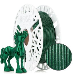 ROSA 3D Filaments PLA Galaxy 1,75mm 0,5kg Zielony Brokatowy Emerald Green