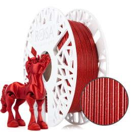 ROSA 3D Filaments PLA Galaxy 1,75mm 0,5kg Czerwony Brokatowy Karmin Red