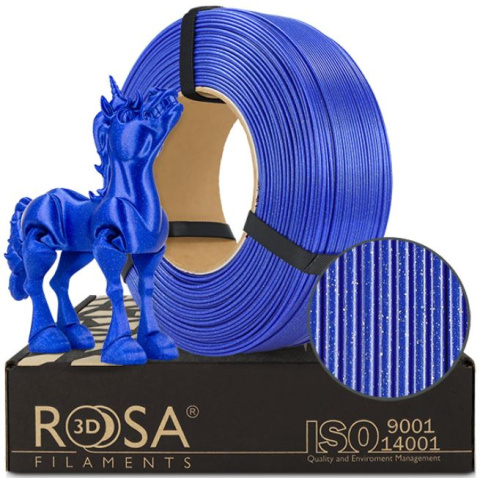 ROSA 3D Filaments Refill PLA Galaxy 1,75mm 1kg Niebieski Brokatowy Sapphire